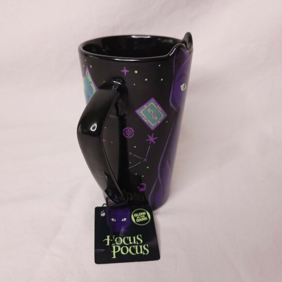 Disney Hocus Pocus Binx Black Glow-In-The-Dark Cat Mug 16 Oz - Picture 6 of 8